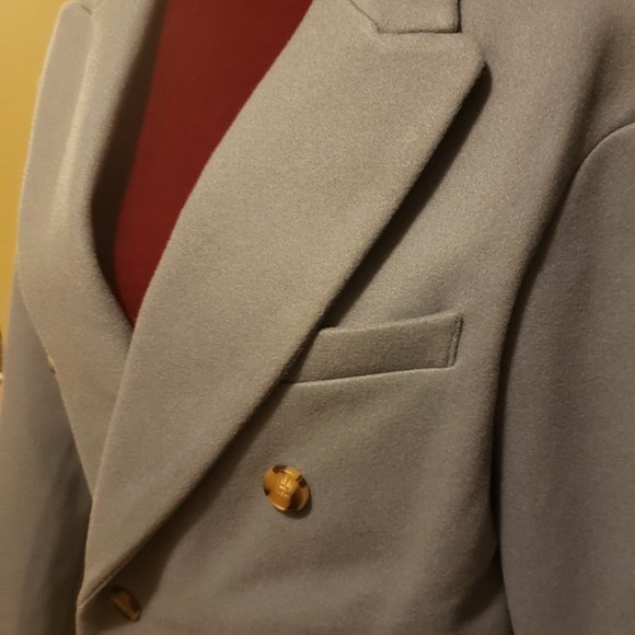 Topshop Brook Longline Petite Women's Coat, Size 4 US - Blue - Picture 2 of 6